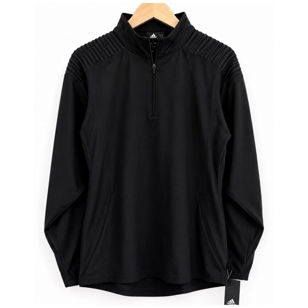 Adidas Men's Team Long Sleeve Quarter Zip Top Mens Performance Top Medium